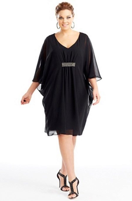 evening dress for full midi with sleeves