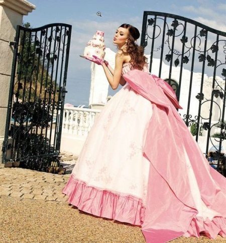 Barbie Color Wedding Dress