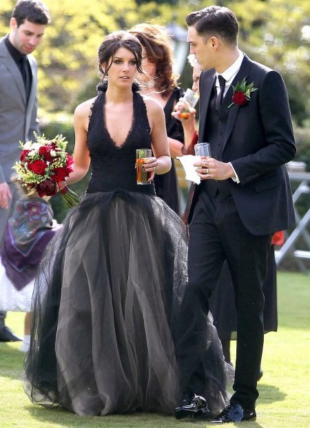 Wedding black dress of stars