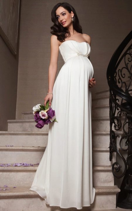 Empire maternity wedding dress
