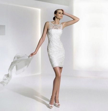 Sheath dress lace evening