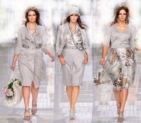 Elegant suits of the big size evening