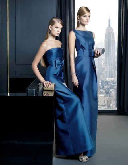 Blue evening dresses