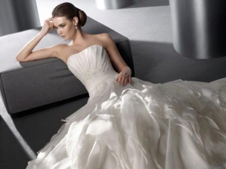 Wedding dress with corset