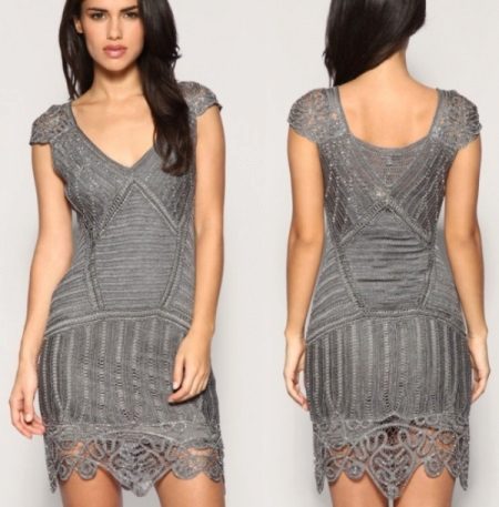 Crochet evening dress by Karen Millen
