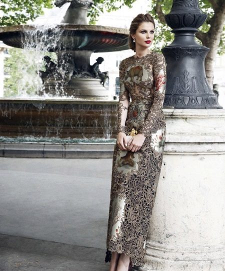 evening dress mermaid with lace