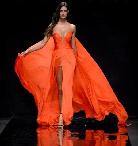 Lace summer evening dress