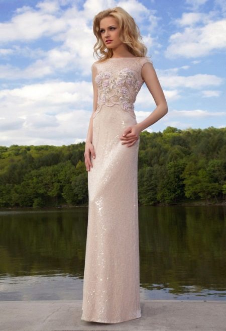 White evening dress from Oksana Mucha