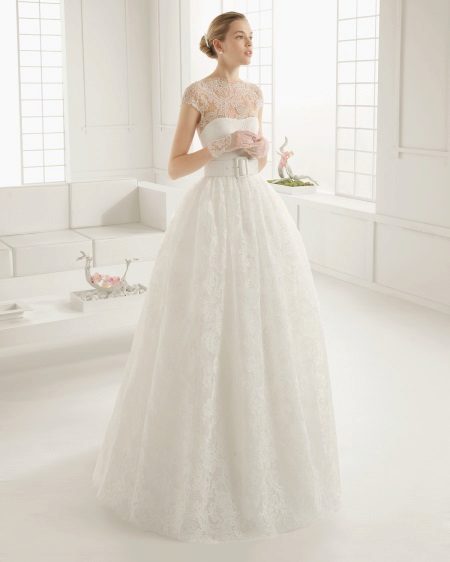 Lace Top Wedding Dress by Rosa Klara