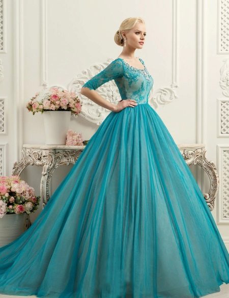 Wedding dress from Naviblue turquoise