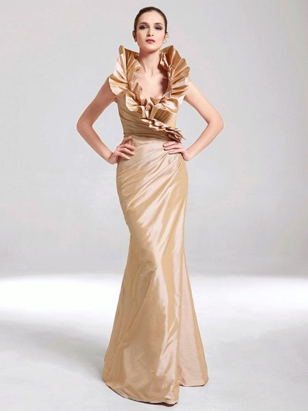 Taffeta Evening Dress