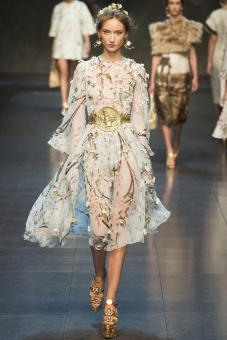 Dolce & Gabbana Chiffon Evening Dress