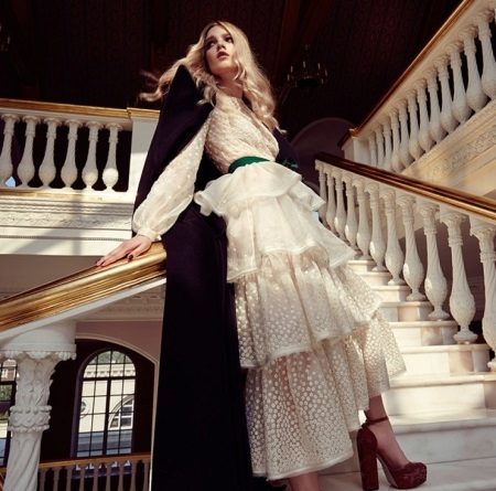 White evening dress for birthday