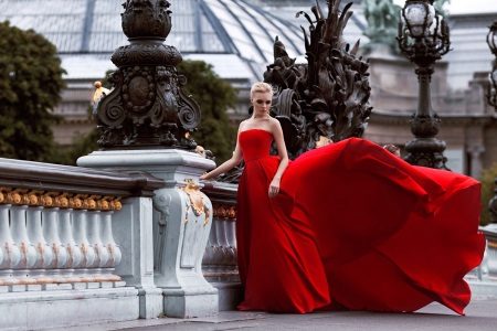 Beautiful red evening dress