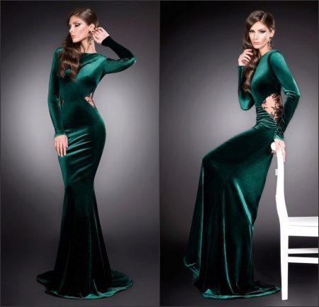 Green emerald dress