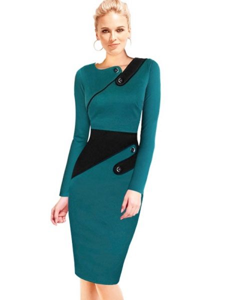 Warm turquoise dress