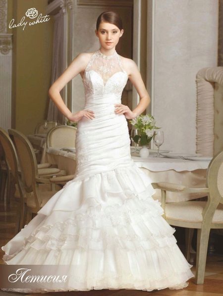 Wedding dress from the collection of the Melody of love from Lady White mermaid