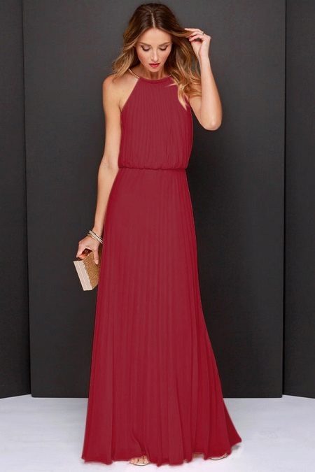 Beautiful Marsala Long Dress