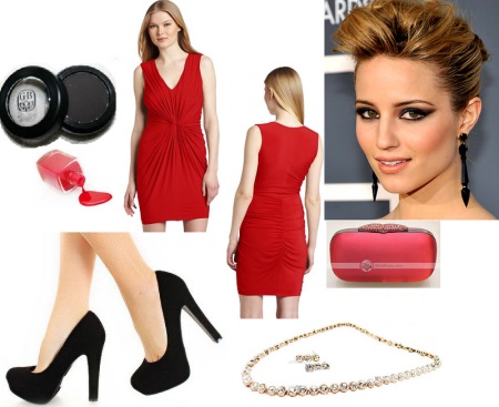 Accessories for raspberry dress