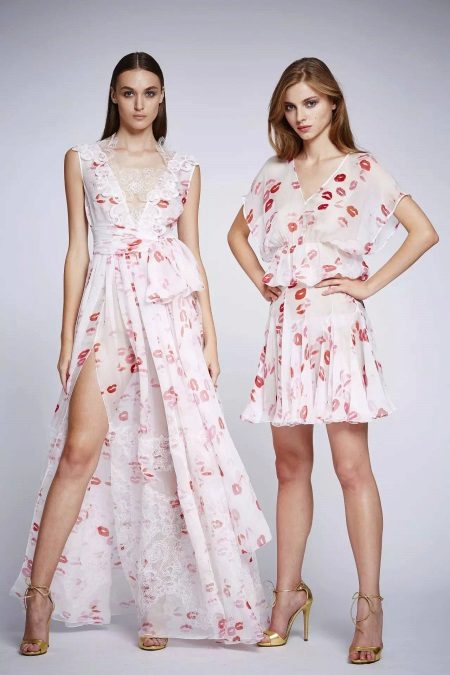 Beautiful floral chiffon dresses