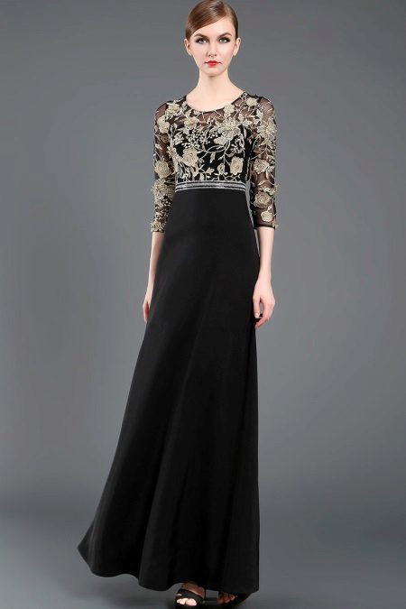 Black evening dress from China
