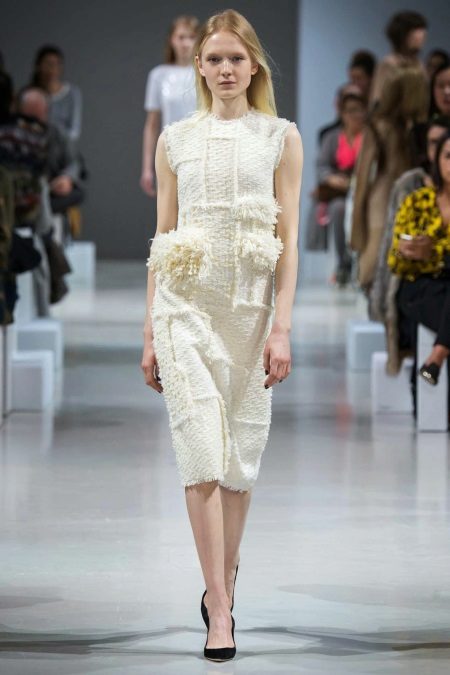 Winter dress without sleeves