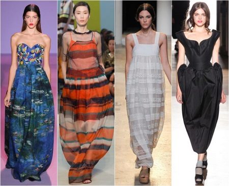 Color dress balon to the floor