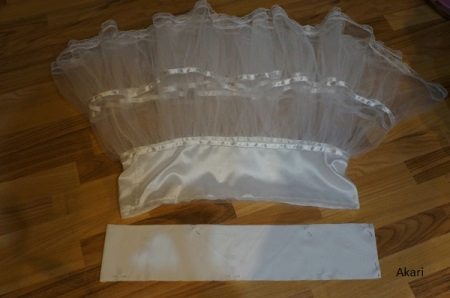 Pattern of a belt to a petticoat