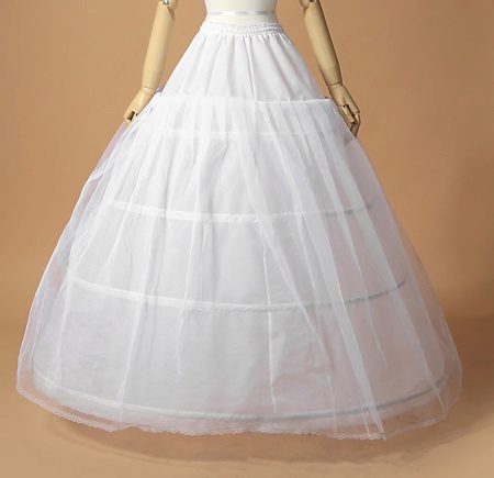 Petticoat with rings and mesh top skirt