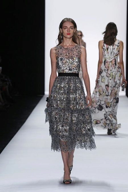 Chanel-style multi-layered dress