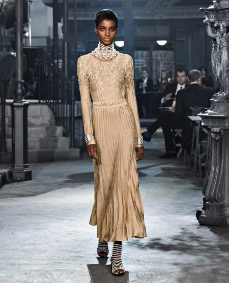 Evening dress with sleeves from Chanel
