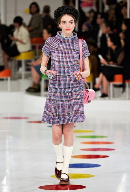 Tweed dress from Chanel short