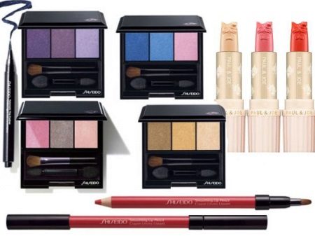 Suitable color palette of decorative cosmetics for girls with color type Spring