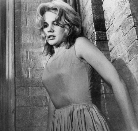 The heroine of the film Baby Doll 1956 (Pupa) in a dress baby