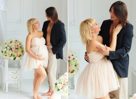 Short dress for a photo shoot pregnant
