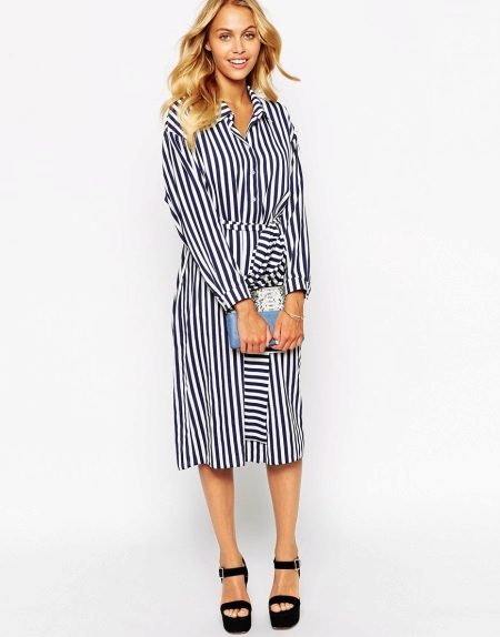 Midi Length Shirt Dress