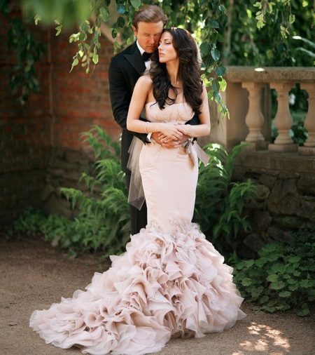 Dress mermaid with train