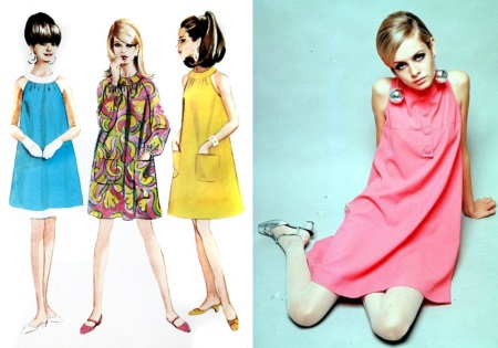 Trapeze dress - fashion 60s