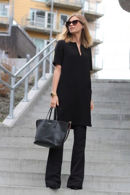 Black tunic with pants