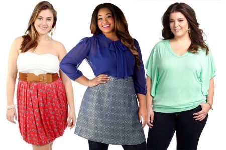Dresses for women with the figure of the type Apple