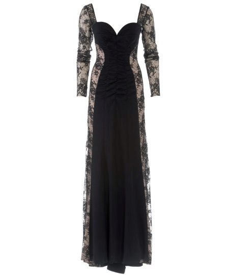 Evening dress with lace