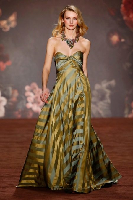 Striped Strapless Dress