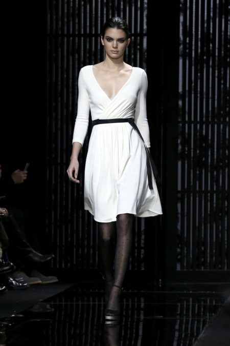 Wrap-around jersey dress