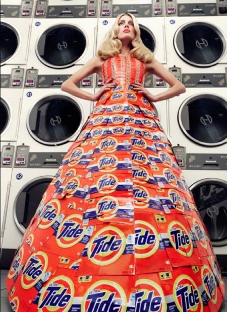 Dress from a pack of powder