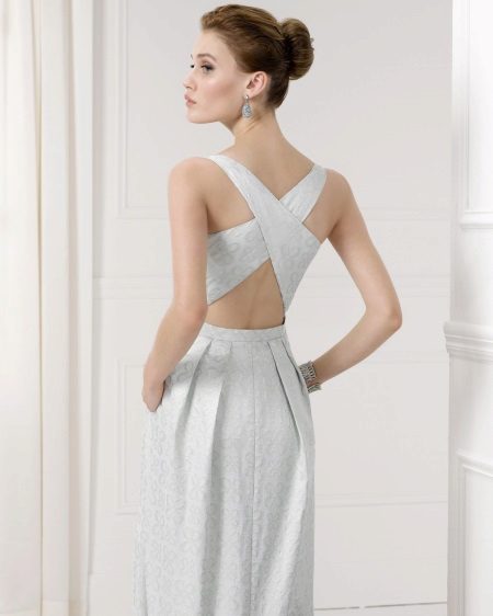 Graduation Dress with Open Back