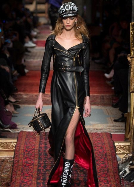 Accessories for black leather dress