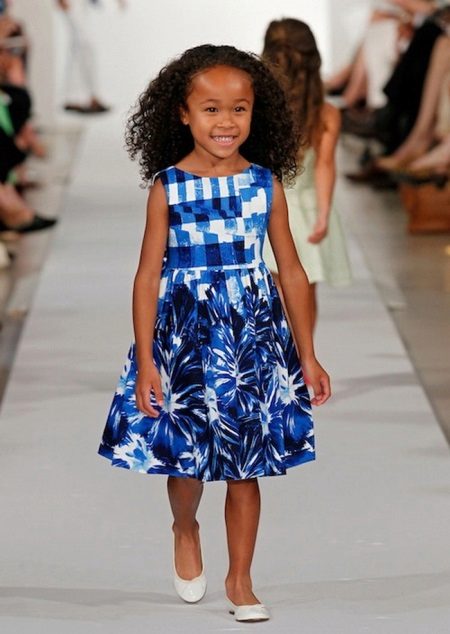 Color dress for girls 6-8 years