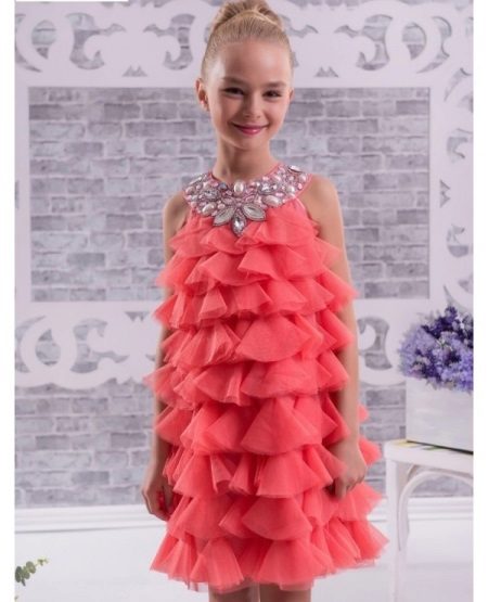 Elegant dress for girls in the style of Chicago