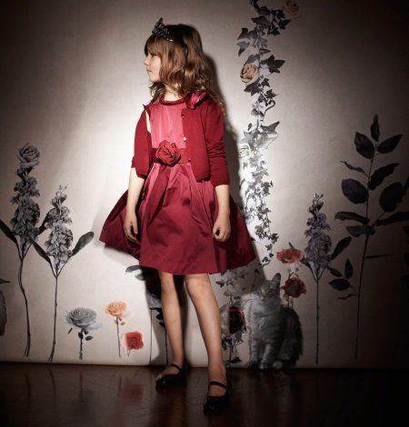 Elegant dress for girls 4-5 years old with a bolero