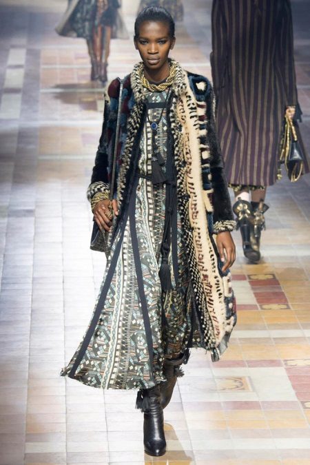 Jacket and shoes to a long spring dress